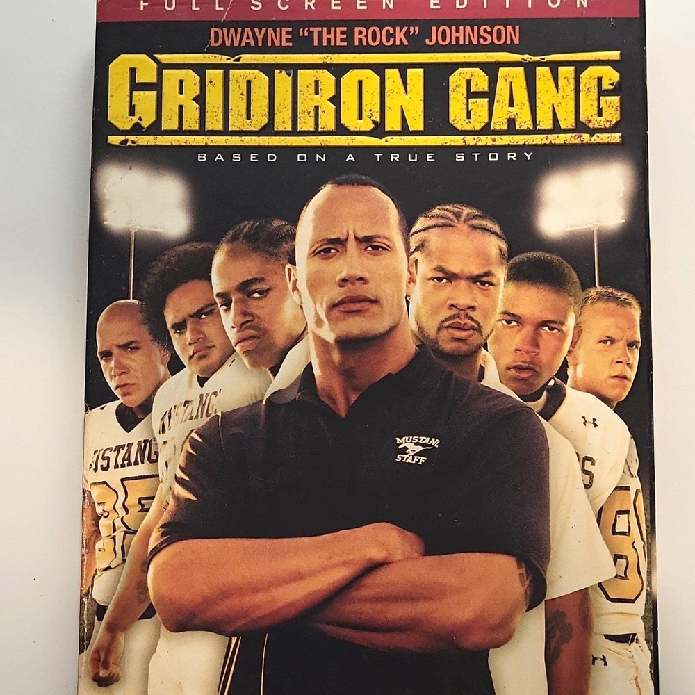 Gridiron Gang DVD 2006 Full Screen Dwayne The Rock Johnson Sports Drama PG-13